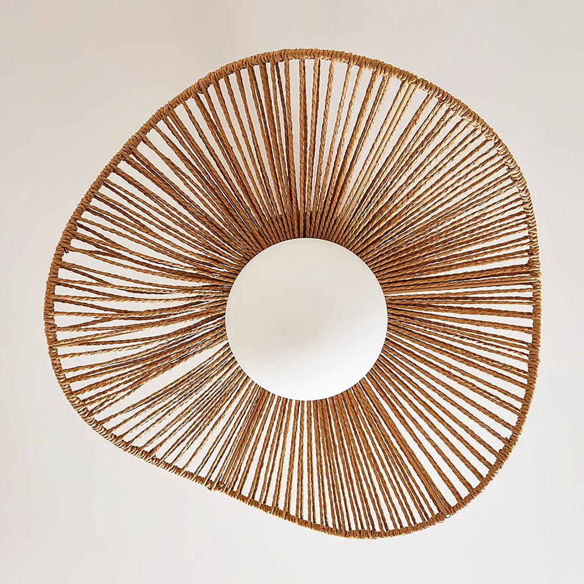 Lampa Sufitowa Tilda z Liny Konopnej i Szkła - Elegancja do Salonu