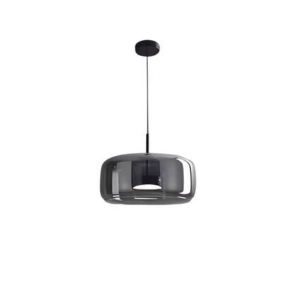 Lampa sufitowa w stylu retro z potrójnym kloszem szklanym i regulowanym oświetleniem LED