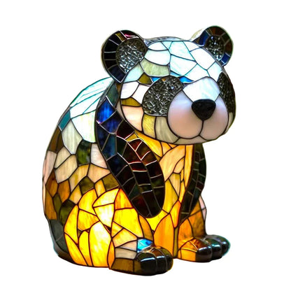 Lampa Sufitowa Witrażowa z Motywem Zwierzęcym dla Domu