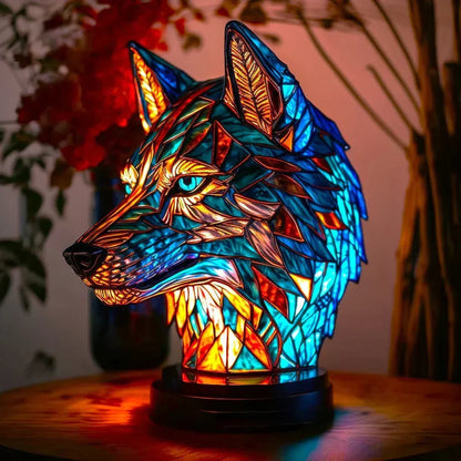 Lampa Sufitowa Witrażowa z Motywem Zwierzęcym dla Domu
