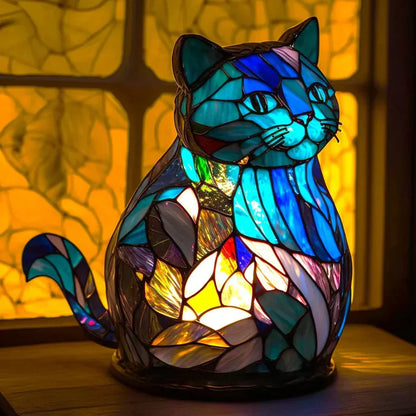 Lampa Sufitowa Witrażowa z Motywem Zwierzęcym dla Domu