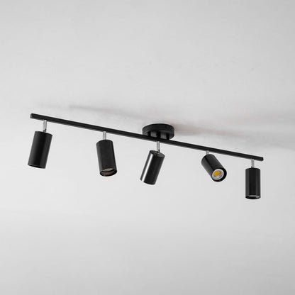 Lampa sufitowa z wieloma głowicami i regulowanymi reflektorami LED