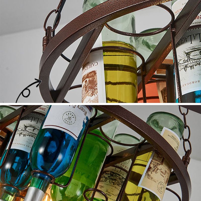 Lampa sufitowa z wiszącym kloszem w stylu vintage do sypialni i salonu