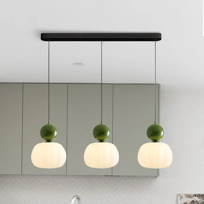 Lampa Wisząca Art Deco z Złotym Akcentem i Szklanym Kloszem