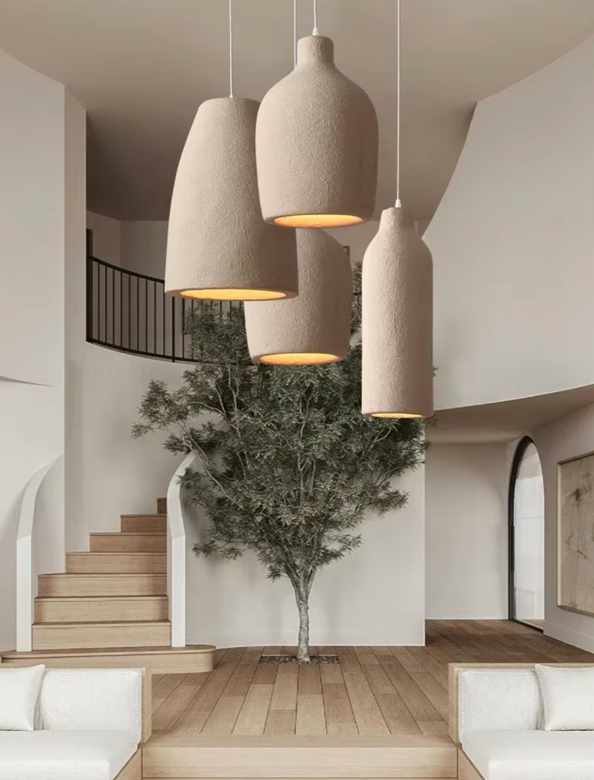 Lampa Wisząca Wabi Sabi – Surowa Elegancja i Spokój