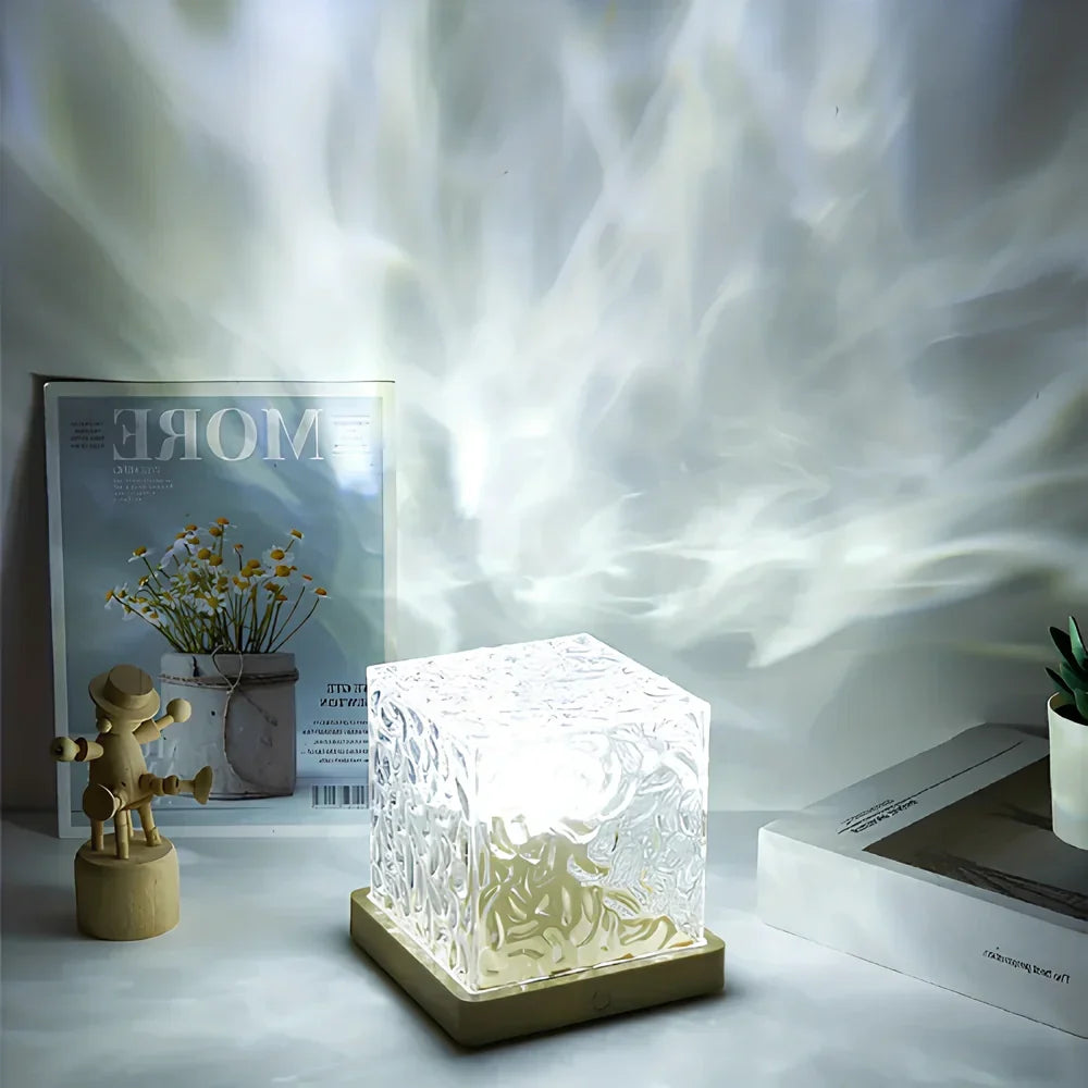 Lampka nocna kostka Efekt zorzy polarnej zmiana kolorów