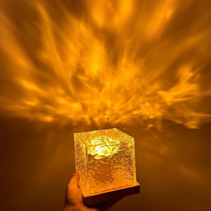 Lampka nocna kostka Efekt zorzy polarnej zmiana kolorów