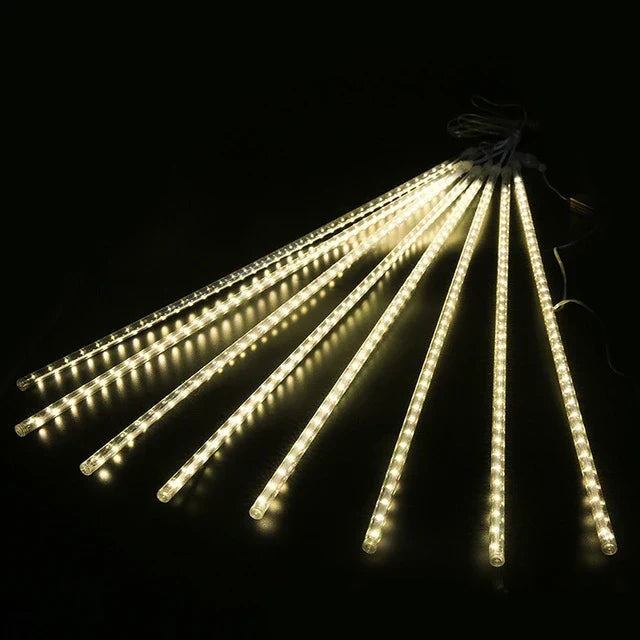 Lampki LED Zewnętrzne Efekt Deszczu Meteorytów do Ogrodu i Tarasu