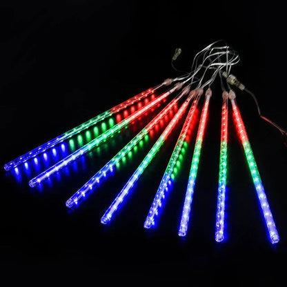 Lampki LED Zewnętrzne Efekt Deszczu Meteorytów do Ogrodu i Tarasu