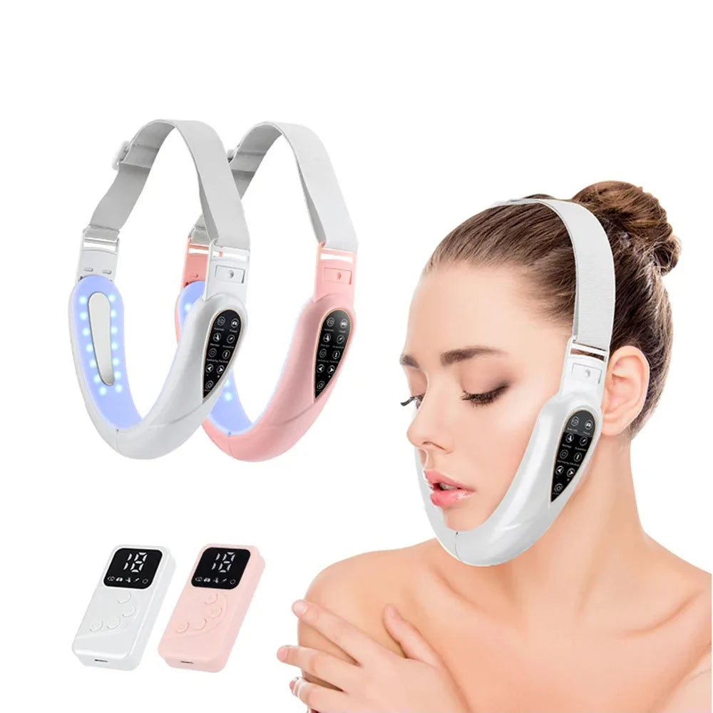 LiftGlow – lifting twarzy EMS z terapią LED