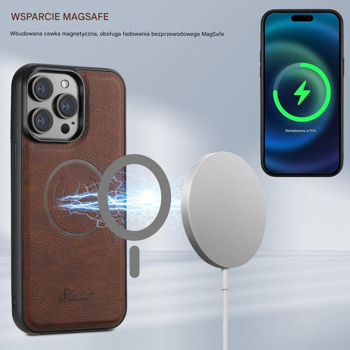 Etui na telefon z miejscem na karty