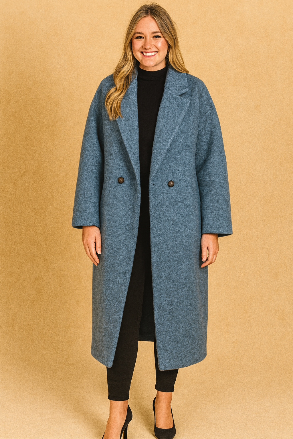 Marcelline | Dwurzędowy Oversize Płaszcz Damski