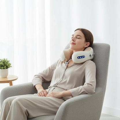 Masażer Karku i Szyi U-Shaped z Funkcją Podgrzewania Wibracji Bezprzewodowy