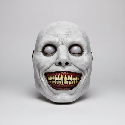 Maska na Halloween Demon Przerażający Uśmiech Lateksowa Pełnotwarzowa z Elastycznym Paskiem