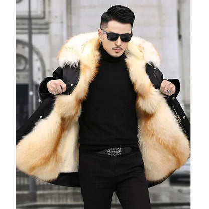Męska Kurtka Zimowa Parka Bartosz z Kapturem - Ciepło i Styl