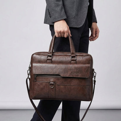Męska Torba na Laptopa z Paskiem na Ramię - Stylowa i Praktyczna