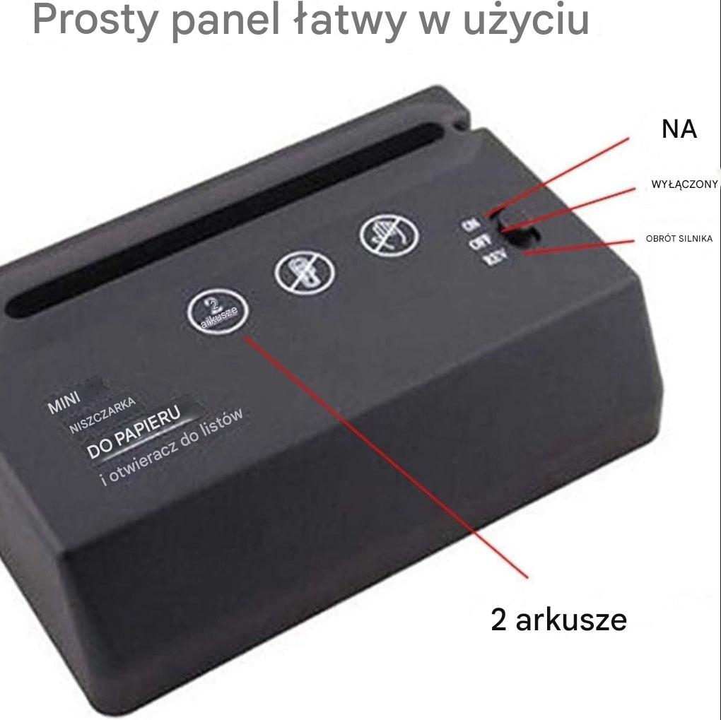 Mini niszczarka do papieru