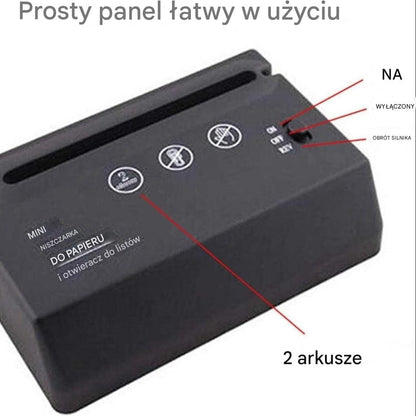 Mini niszczarka do papieru