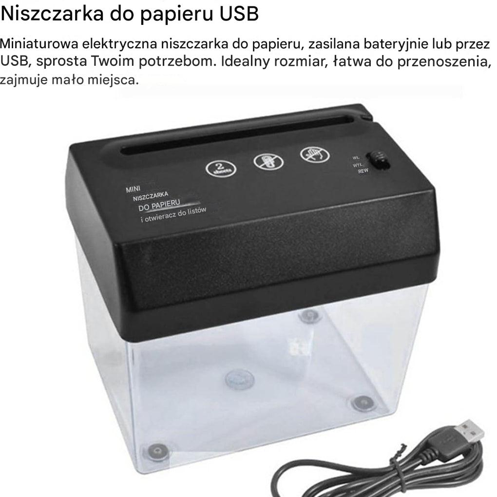 Mini niszczarka do papieru