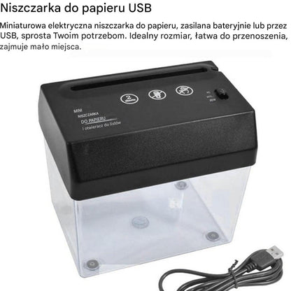 Mini niszczarka do papieru