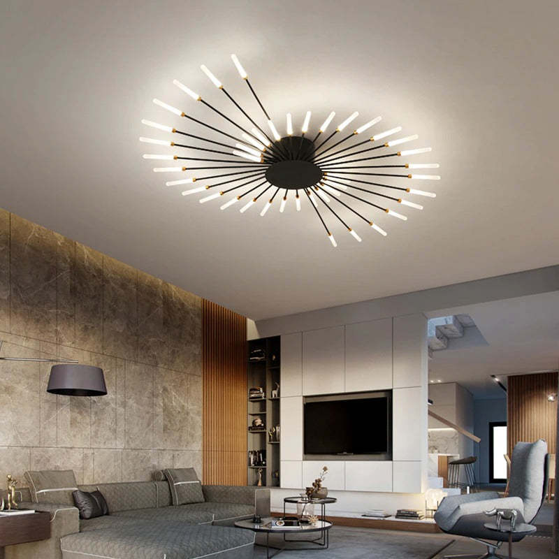 Minimalistyczna industrialna lampa sufitowa LED do nowoczesnych pokoi