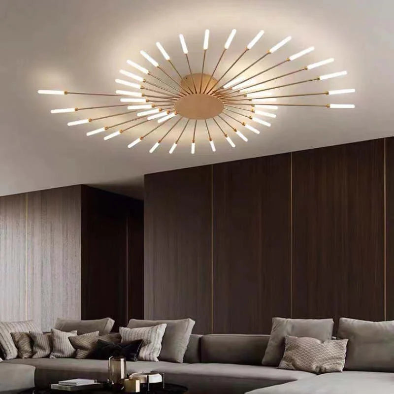Minimalistyczna industrialna lampa sufitowa LED do nowoczesnych pokoi