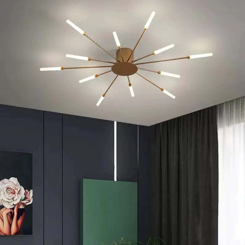 Minimalistyczna industrialna lampa sufitowa LED do nowoczesnych pokoi