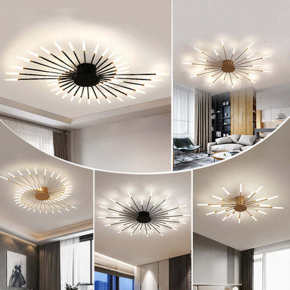 Minimalistyczna industrialna lampa sufitowa LED do nowoczesnych pokoi