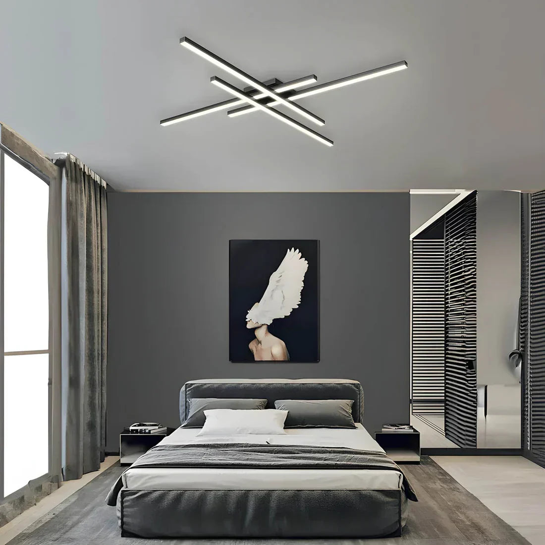 Minimalistyczna Lampa Sufitowa LED – Nowoczesne Oświetlenie Wnętrz