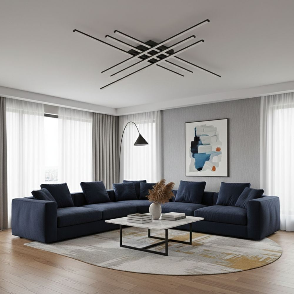 Minimalistyczna Lampa Sufitowa LED – Nowoczesne Oświetlenie Wnętrz