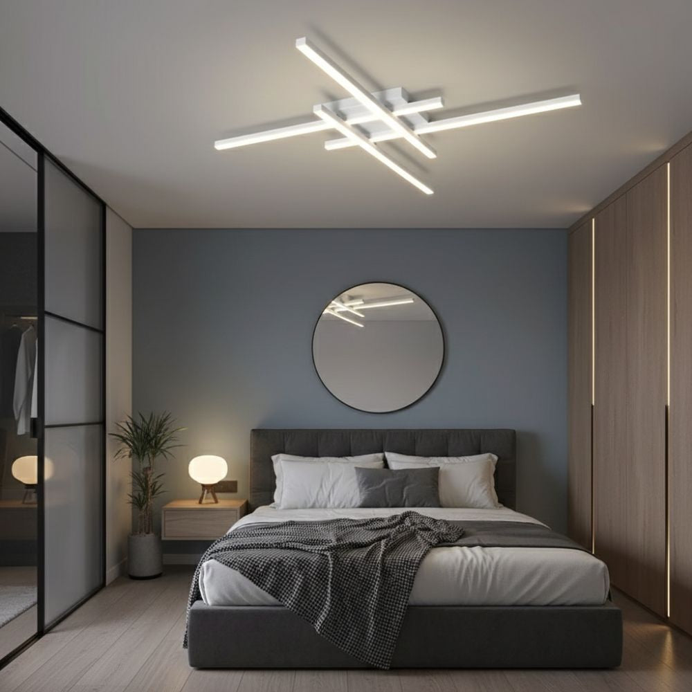 Minimalistyczna Lampa Sufitowa LED – Nowoczesne Oświetlenie Wnętrz