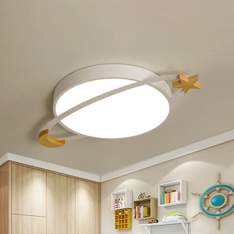 Minimalistyczna okrągła lampa sufitowa LED do sypialni i salonów