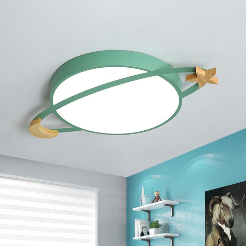 Minimalistyczna okrągła lampa sufitowa LED do sypialni i salonów