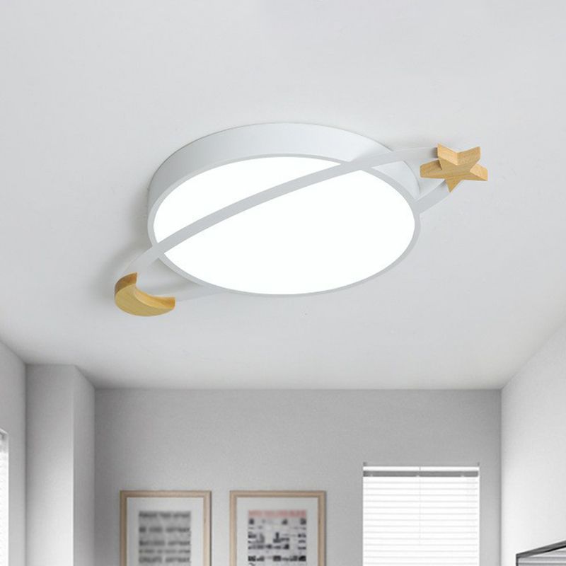 Minimalistyczna okrągła lampa sufitowa LED do sypialni i salonów