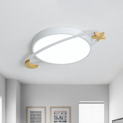 Minimalistyczna okrągła lampa sufitowa LED do sypialni i salonów