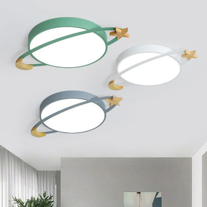 Minimalistyczna okrągła lampa sufitowa LED do sypialni i salonów