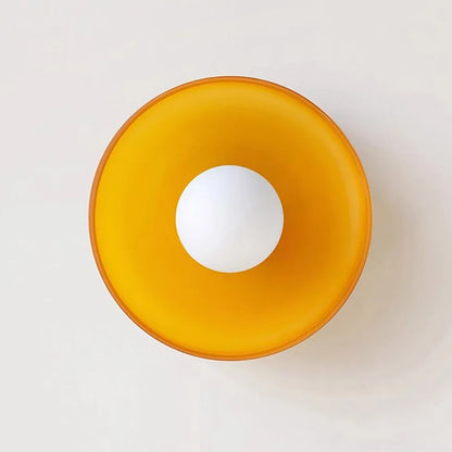 Minimalistyczna skandynawska lampa sufitowa LED ze szkła