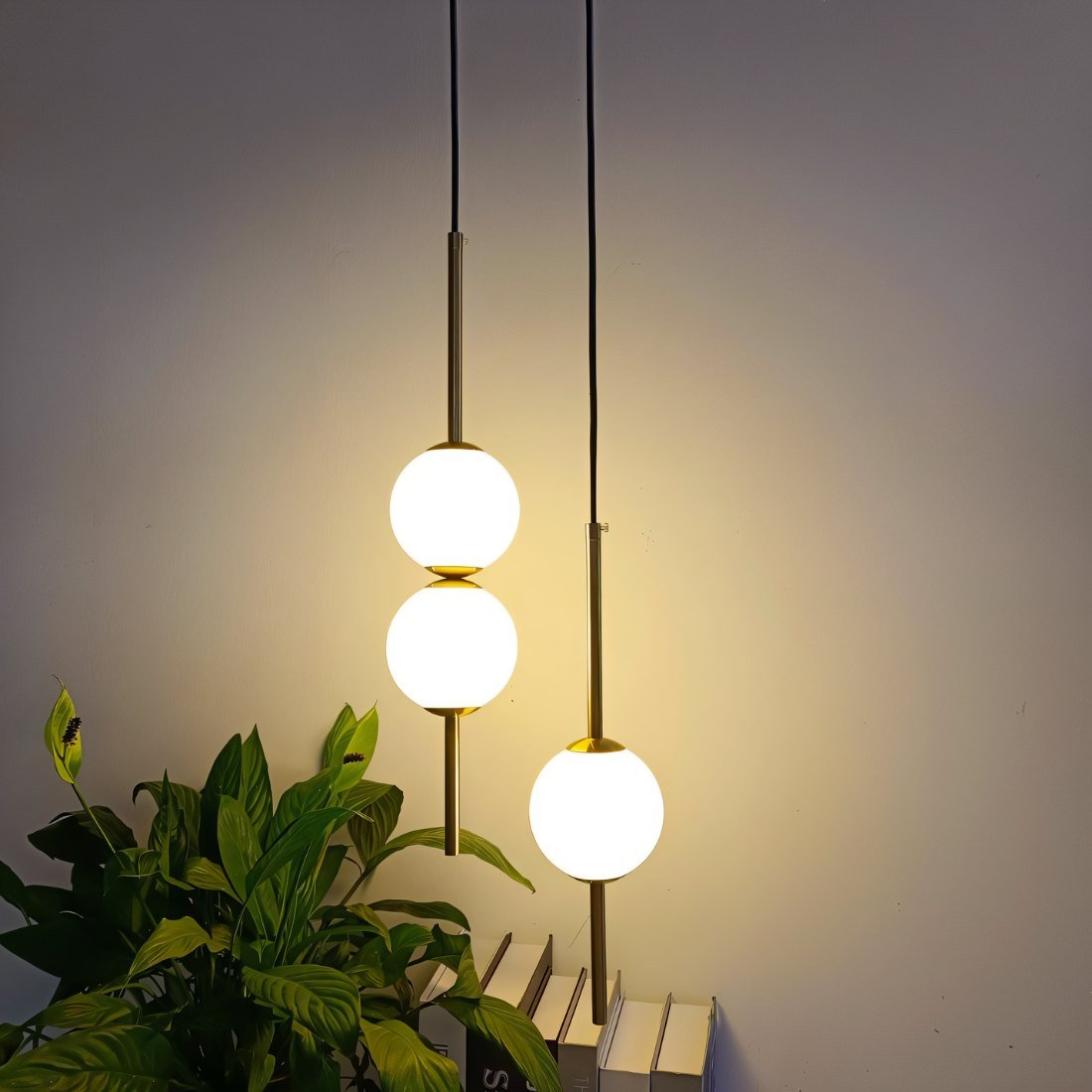 Minimalistyczna wisząca lampa sufitowa LED w stylu skandynawskim z regulowaną długością
