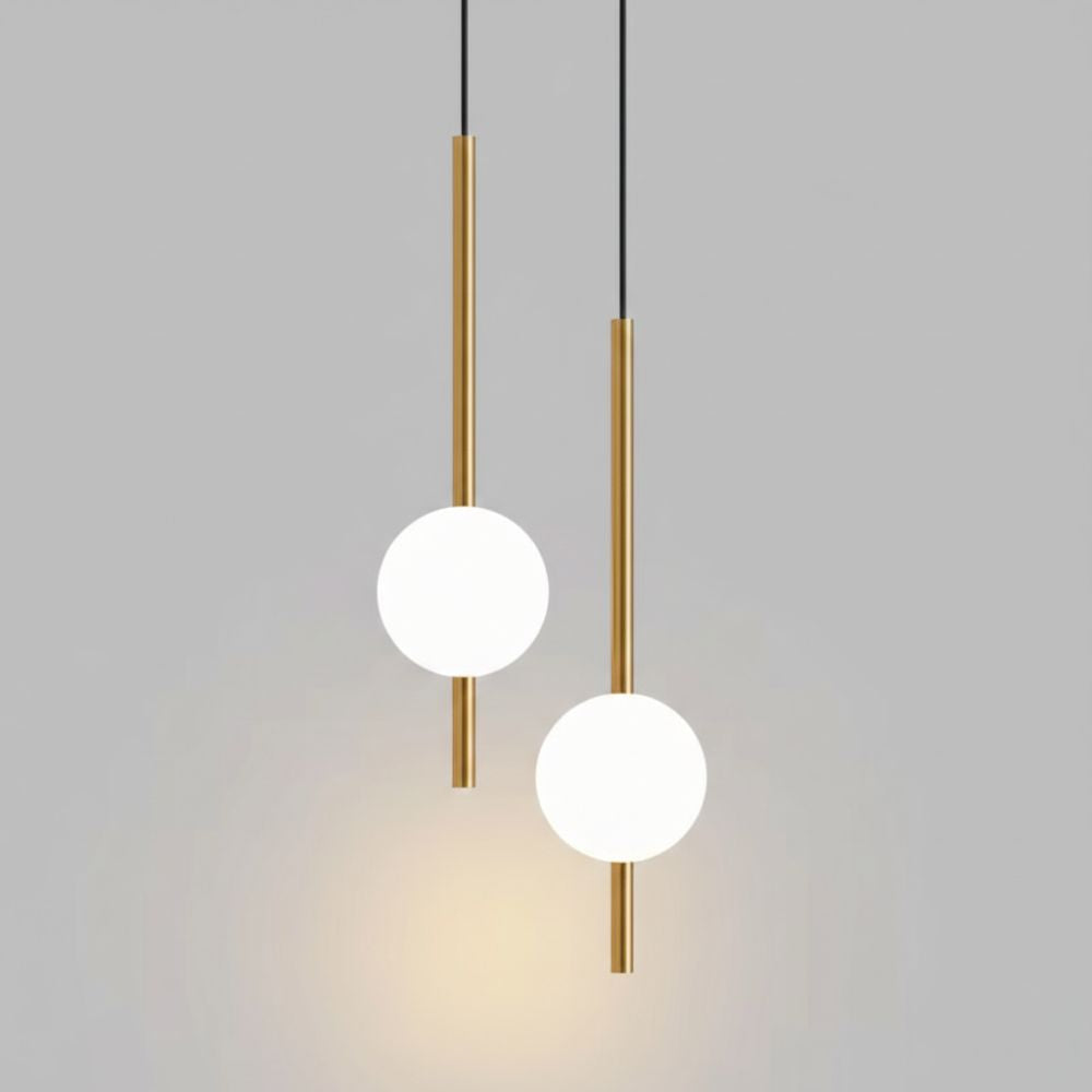 Minimalistyczna wisząca lampa sufitowa LED w stylu skandynawskim z regulowaną długością