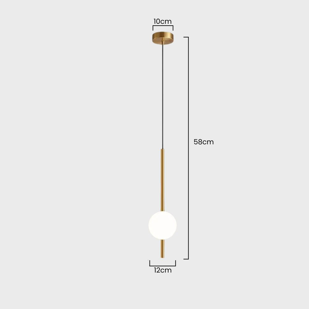 Minimalistyczna wisząca lampa sufitowa LED w stylu skandynawskim z regulowaną długością