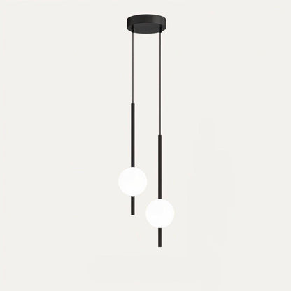 Minimalistyczna wisząca lampa sufitowa LED w stylu skandynawskim z regulowaną długością