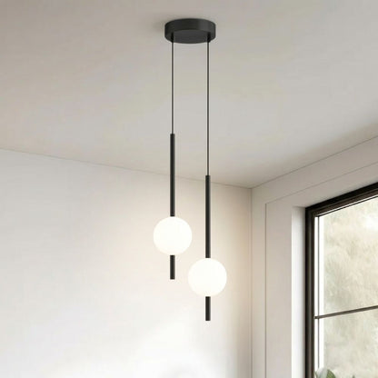 Minimalistyczna wisząca lampa sufitowa LED w stylu skandynawskim z regulowaną długością