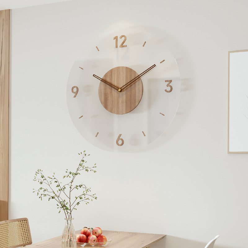 Minimalistyczny zegar ścienny w stylu nordyckim Nowoczesna dekoracja wnętrz