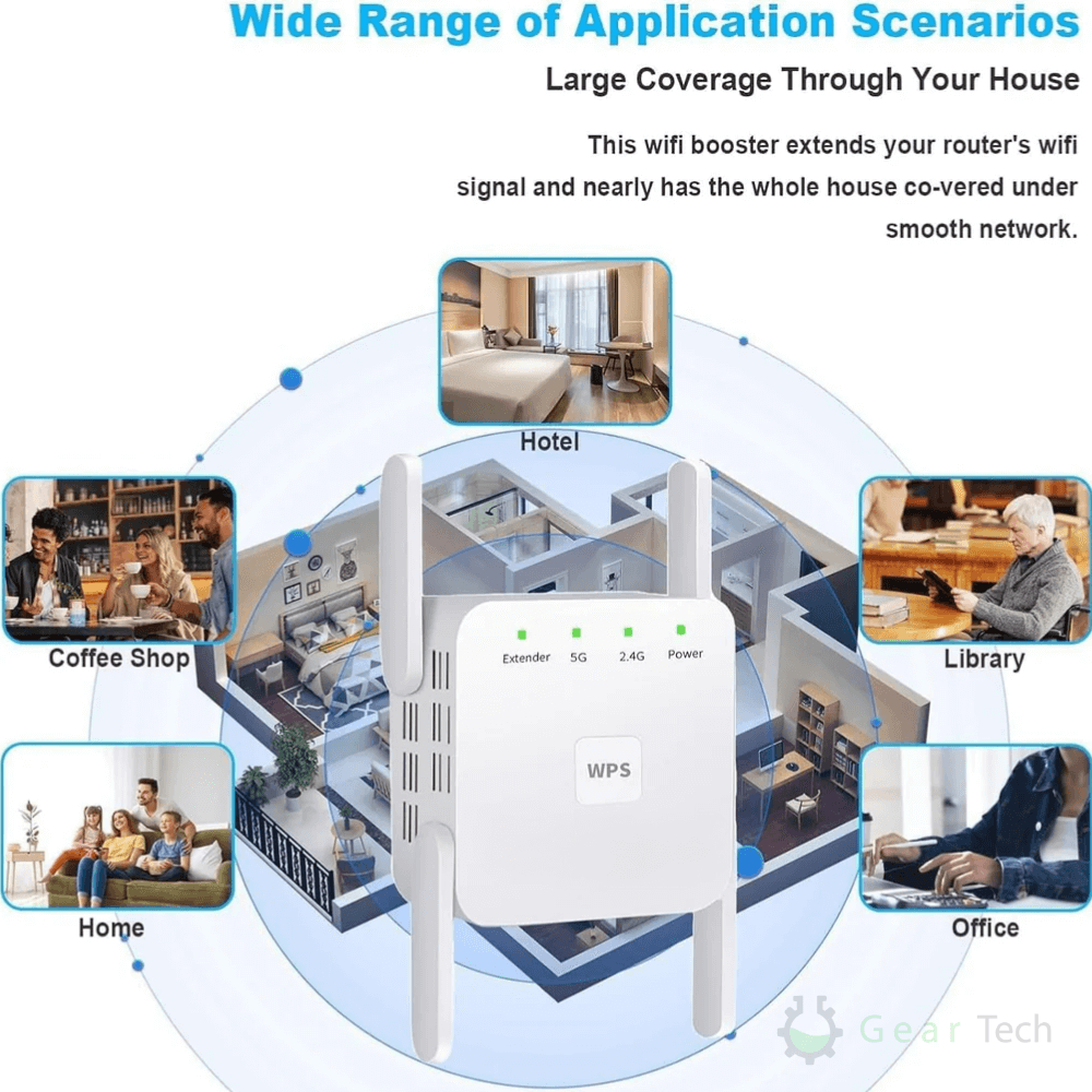 Mocny UltraXtend 5G Wzmacniacz WiFi