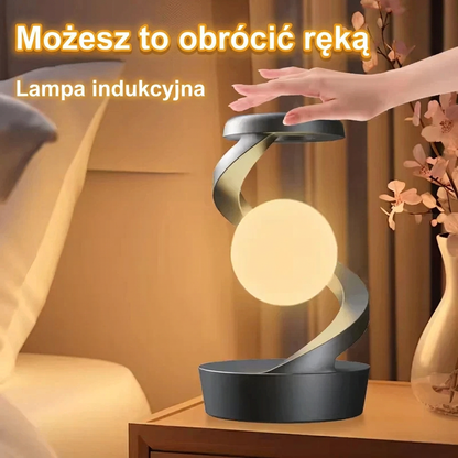 Nowoczesna spiralna lampa biurkowa z ciepłym światłem