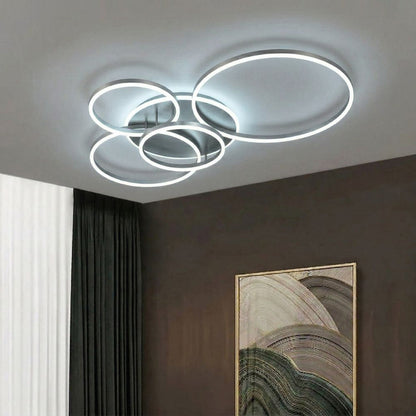 Nowoczesna Czarna Lampa Sufitowa LED Okrągła – Eleganckie Oświetlenie Wnętrz