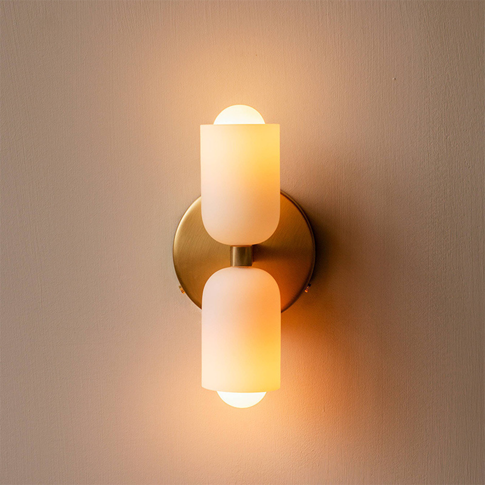 Nowoczesna kinkietowa lampa LED do wnętrz, oświetlająca w górę i w dół