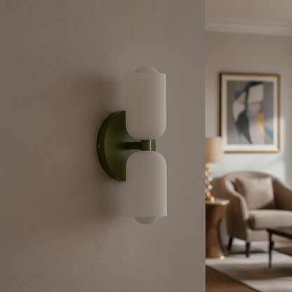 Nowoczesna kinkietowa lampa LED do wnętrz, oświetlająca w górę i w dół
