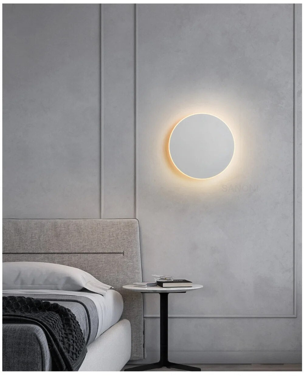 Nowoczesna Kulista Lampa LED na Ścianę z Efektem Połysku