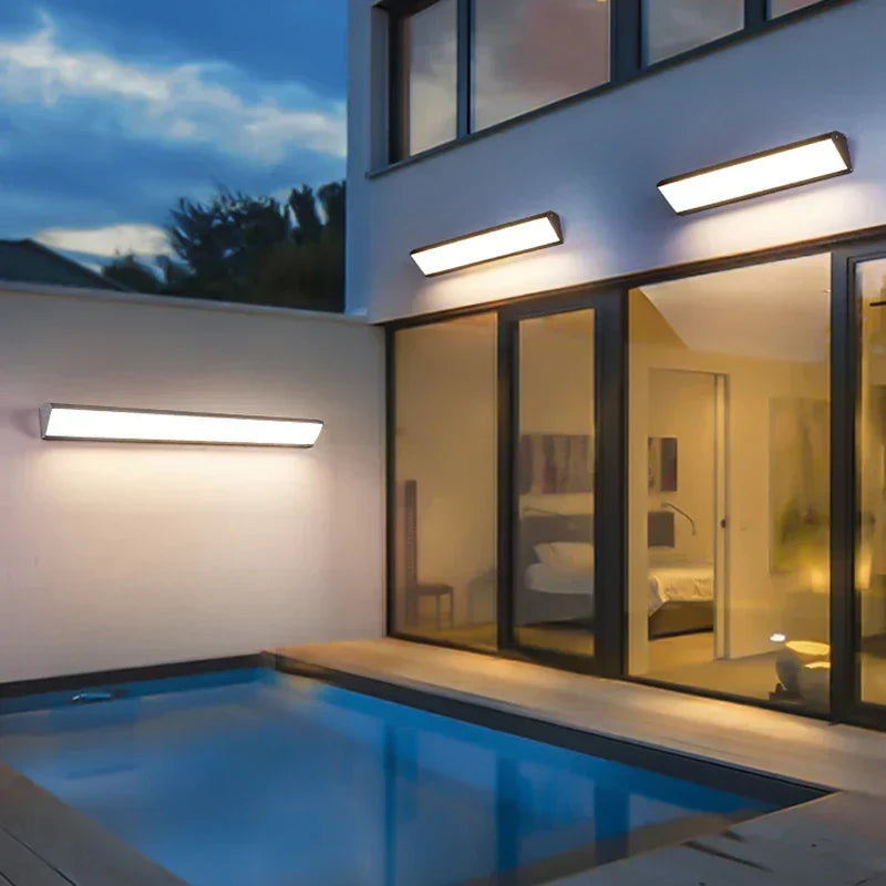 Nowoczesna Lampa LED Zewnętrzna - Stylowe Oświetlenie Ogrodu i Tarasu